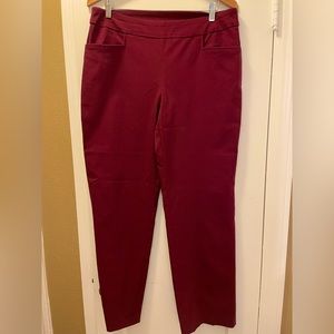 Time And Tru Burgundy Stretch Pants / Size L / Excellent Condition 🥀